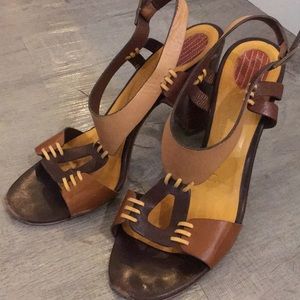Banfi Zambrelli Supple Leather Slingback Sandle